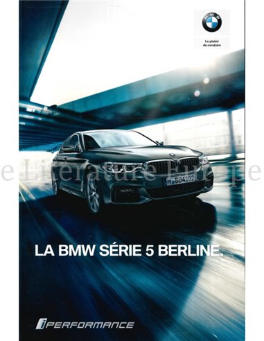 2018 BMW 5 SERIES SALOON BROCHURE FRENCH