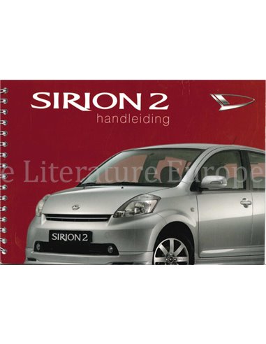 2005 DAIHATSU SIRION BETRIEBSANLEITUNG NIEDERLÄNDISCH
