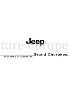 2015 JEEP GRAND CHEROKEE BETRIEBSANLEITUNG ENGLISCH