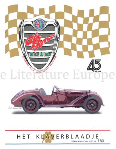 2022 ALFA ROMEO CLUB HET KLAVERBLAADJE 180 NIEDERLANDISCH