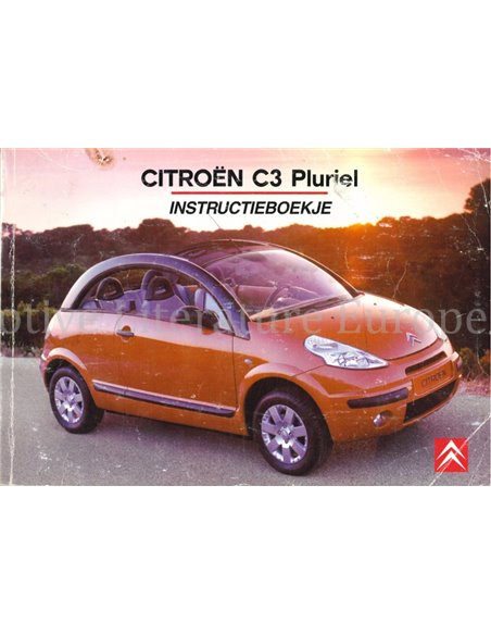 2003 CITROEN C3 PLURIEL INSTRUCTIEBOEKJE NEDERLANDS