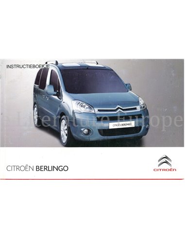 2010 CITROËN BERLINGO BETRIEBSANLEITUNG NIEDERLÄNDISCH
