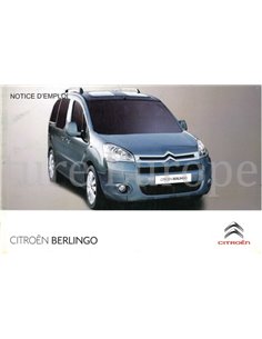 2010 CITROËN BERLINGO INSTRUCTIEBOEKJE FRANS