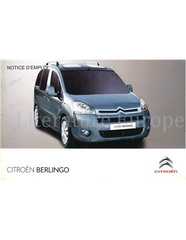 2010 CITROËN BERLINGO INSTRUCTIEBOEKJE FRANS