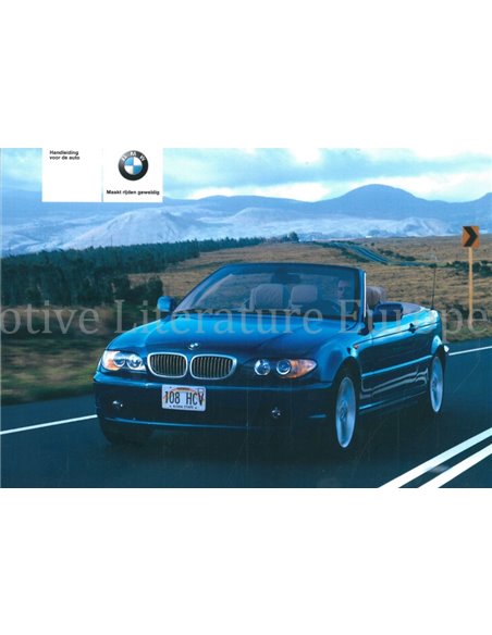 2004 BMW 3 SERIES CONVERTIBLE OWNERS MANUAL DUTCH