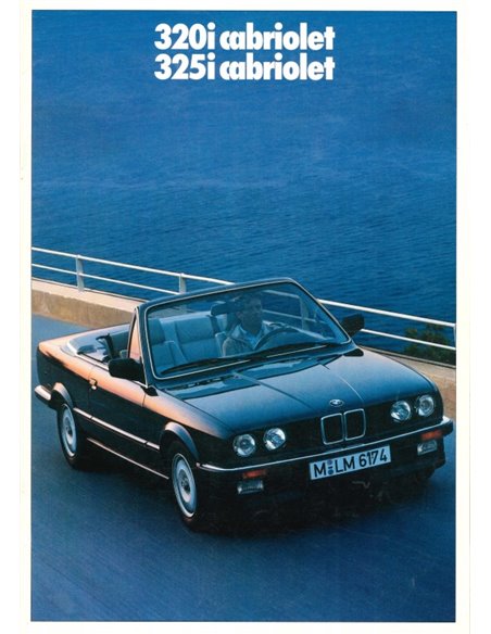 1987 BMW 3 SERIES CONVERTIBLE BROCHURE FRENCH