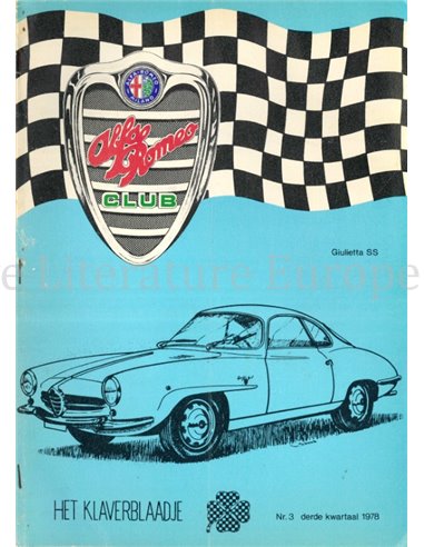 1978 ALFA ROMEO CLUB HET KLAVERBLAADJE 03 NIEDERLÄNDISCH