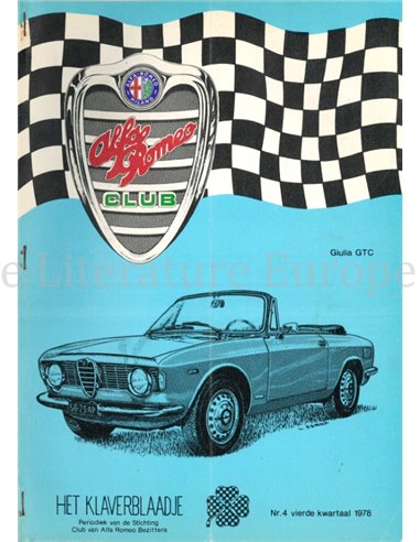 1978 ALFA ROMEO CLUB HET KLAVERBLAADJE 04 NIEDERLÄNDISCH