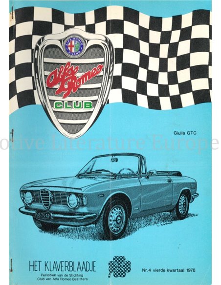 1978 ALFA ROMEO CLUB HET KLAVERBLAADJE 04 NIEDERLÄNDISCH