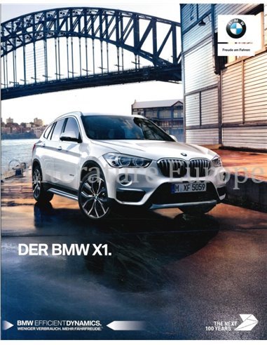 2017 BMW X1 BROCHURE GERMAN