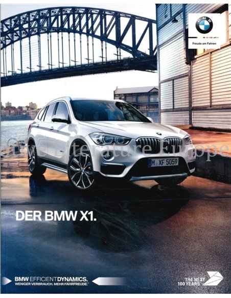 2017 BMW X1 BROCHURE GERMAN