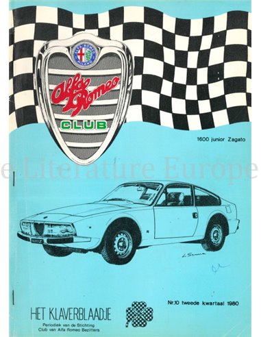 1980 ALFA ROMEO CLUB HET KLAVERBLAADJE 10 DUTCH