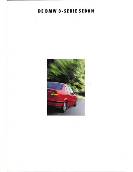 1993 BMW 3 SERIE SEDAN BROCHURE NEDERLANDS