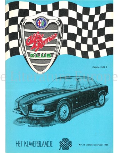 1980 ALFA ROMEO CLUB HET KLAVERBLAADJE 12 DUTCH