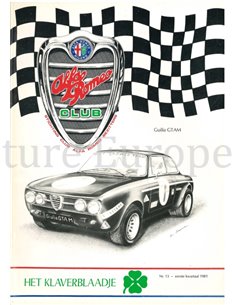 1981 ALFA ROMEO CLUB HET KLAVERBLAADJE 13 NIEDERLÄNDISCH