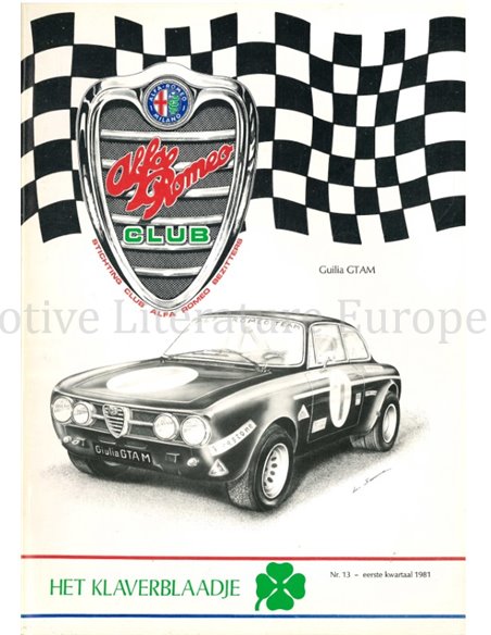 1981 ALFA ROMEO CLUB HET KLAVERBLAADJE 13 NIEDERLÄNDISCH