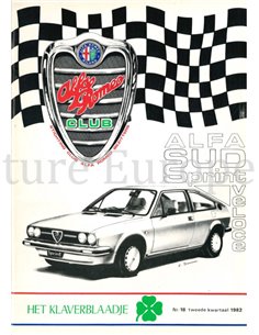 1982 ALFA ROMEO CLUB HET KLAVERBLAADJE 18  DUTCH
