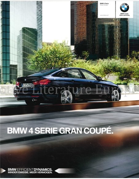 2015 BMW 4 SERIE GRAN COUPÉ BROCHURE NEDERLANDS