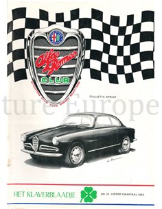 1983 ALFA ROMEO CLUB HET KLAVERBLAADJE 24 NIEDERLÄNDISCH