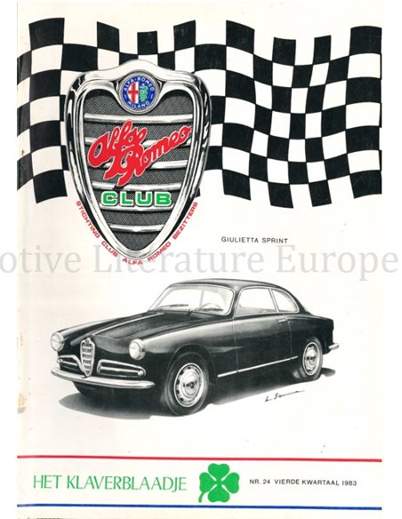 1983 ALFA ROMEO CLUB HET KLAVERBLAADJE 24 NIEDERLÄNDISCH