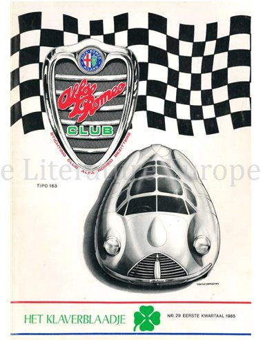 1985 ALFA ROMEO CLUB HET KLAVERBLAADJE 29 DUTCH