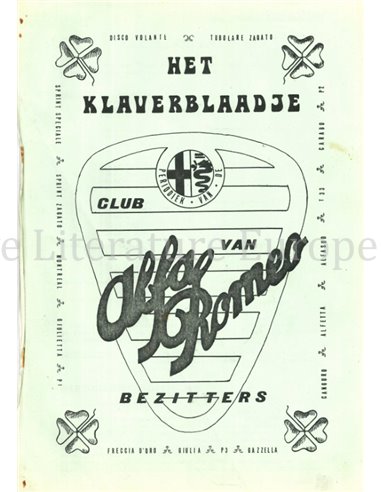 1978 ALFA ROMEO CLUB HET KLAVERBLAADJE 01 NEDERLANDS