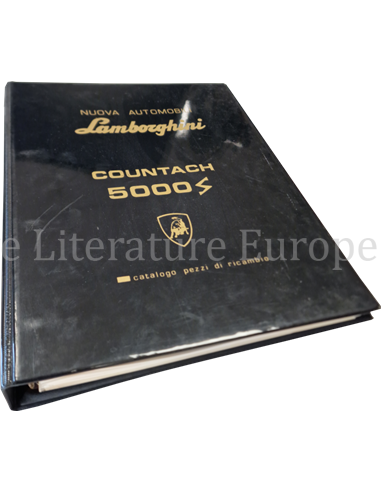 1984 LAMBORGHINI COUNTACH 5000S ONDERDELEN CATALOGUS