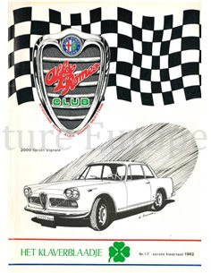 1982 ALFA ROMEO CLUB HET KLAVERBLAADJE 17 NEDERLANDS
