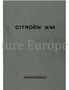 1991 CITROEN XM INSTRUCTIEBOEKJE NEDERLANDS