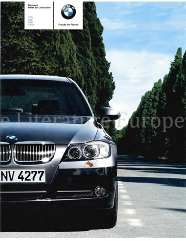 2005 BMW 3 SERIE SEDAN BROCHURE DUITS