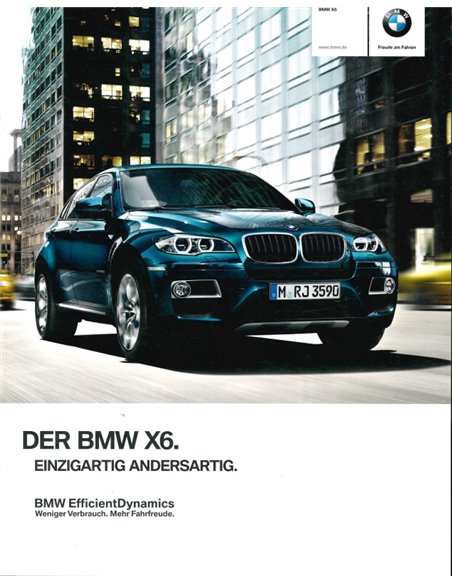 2013 BMW X6 PROSPEKT DEUTSCH