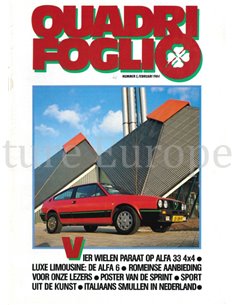 1984 ALFA ROMEO QUADRIFOGLIO MAGAZINE 05 NEDERLANDS