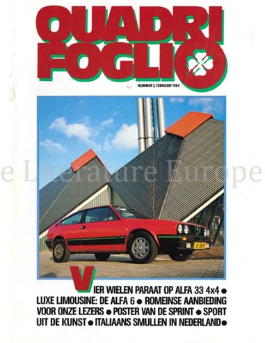 1984 ALFA ROMEO QUADRIFOGLIO MAGAZINE 05 NIEDERLÄNDISCH
