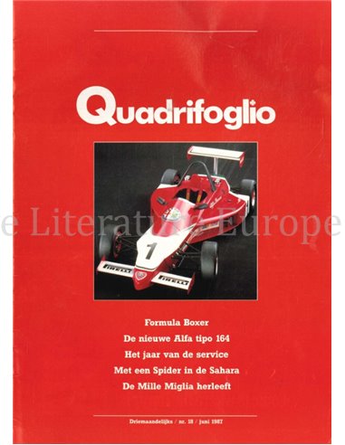 1987 ALFA ROMEO QUADRIFOGLIO MAGAZINE 18 DUTCH