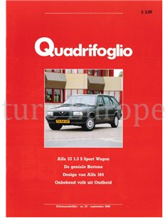 1988 ALFA ROMEON QUADRIFOGLIO MAGAZINE 23 NIEDERLÄNDISCH