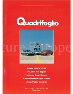 1988 ALFA ROMEON QUADRIFOGLIO MAGAZINE 24 NEDERLANDS