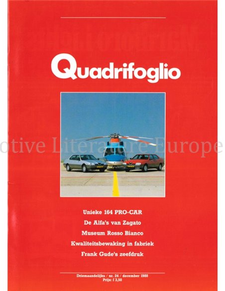 1988 ALFA ROMEON QUADRIFOGLIO MAGAZINE 24 DUTCH