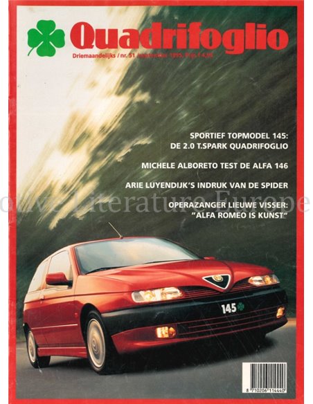 1995 ALFA ROMEON QUADRIFOGLIO MAGAZINE 51 DUTCH