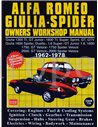 1962 - 1978 ALFA ROMEO GIULIA GT SPIDER BENZIN REPERATURHANDBUCH ENGLISCH