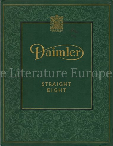 1938 DAIMLER STRAIGHT EIGHT PROSPEKT ENGLISCH