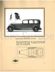 1939 DAIMLER STRAIGHT EIGHT BROCHURE ENGLISH 2