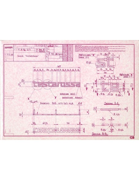 1984 FERRARI TESTAROSSA PERSMAP ENGELS 324/84