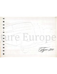 1954 MERCEDES BENZ 300 BROCHURE DUITS