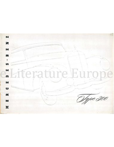 1954 MERCEDES BENZ 300 BROCHURE FRENCH