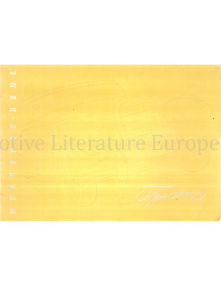 1954 MERCEDES BENZ 300 S SC BROCHURE DUITS