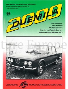1989 ALFA ROMEO CLUB DUEMILA MAGAZINE 16 NEDERLANDS