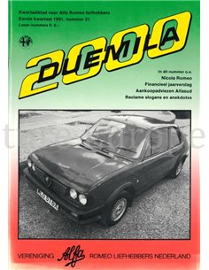 1991 ALFA ROMEO CLUB DUEMILA MAGAZINE 21 NEDERLANDS