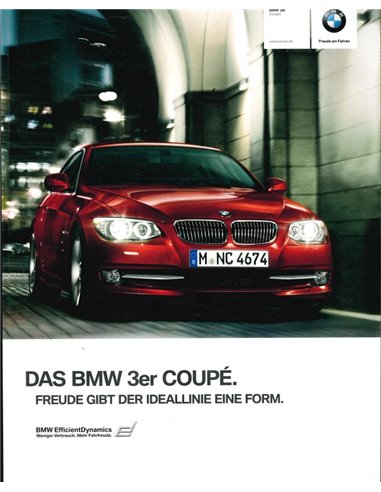 2010 BMW 3 SERIE COUPÉ BROCHURE DUITS