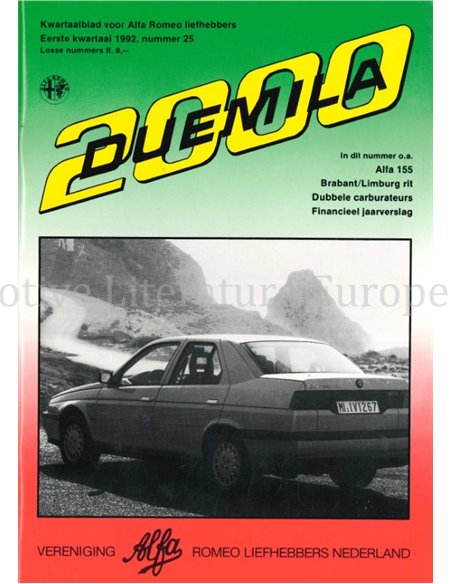 1992 ALFA ROMEO CLUB DUEMILA MAGAZINE 25 NIEDERLÄNDISCH