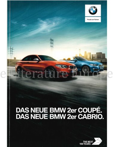 2017 BMW 2 SERIE COUPÉ | CABRIO BROCHURE DUITS